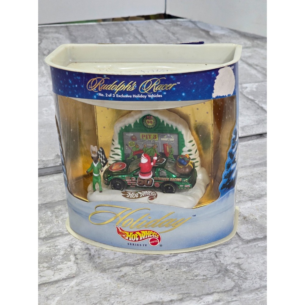 Vintage 1998 Mattel Hot Wheels Rudolph's Racer Holiday Series IV No.2 of 3 NRFB